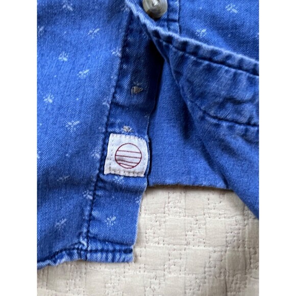 Marine Layer Washington‎ Button Down Shirt Long Sleeve Denim | Men’s Size Large - Picture 5 of 16